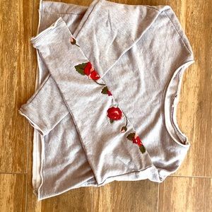 Honey punch crop sweatshirt